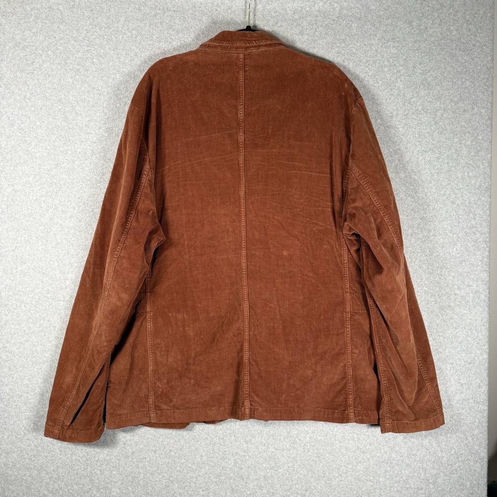 R95th blazer jacket womens 3XL brown corudory button front deluxe handmade - Picture 5 of 13
